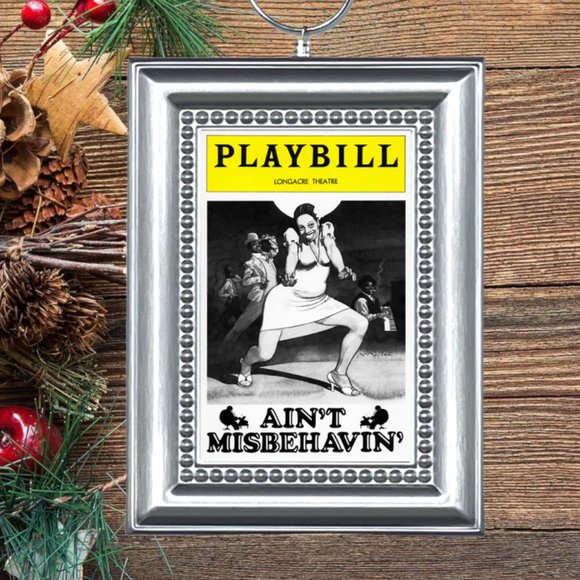 Ain't Misbehavin' Broadway Musical Playbill Christmas‎ Tree Ornament - Picture 1 of 3